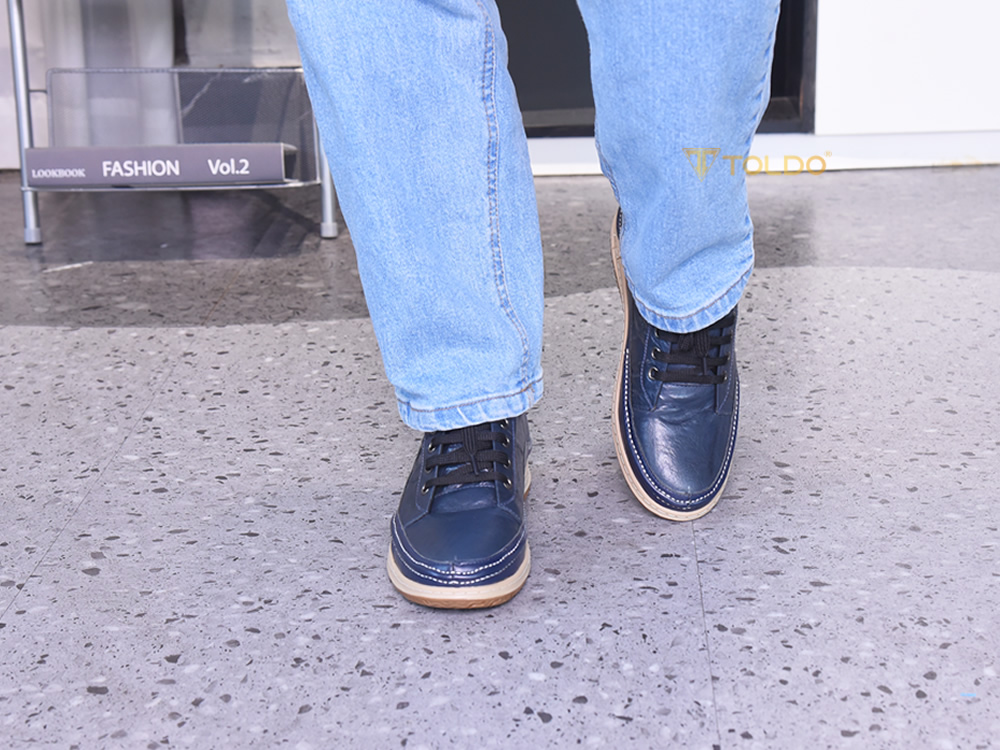 Giày cao 6cm thể thao da thật 3